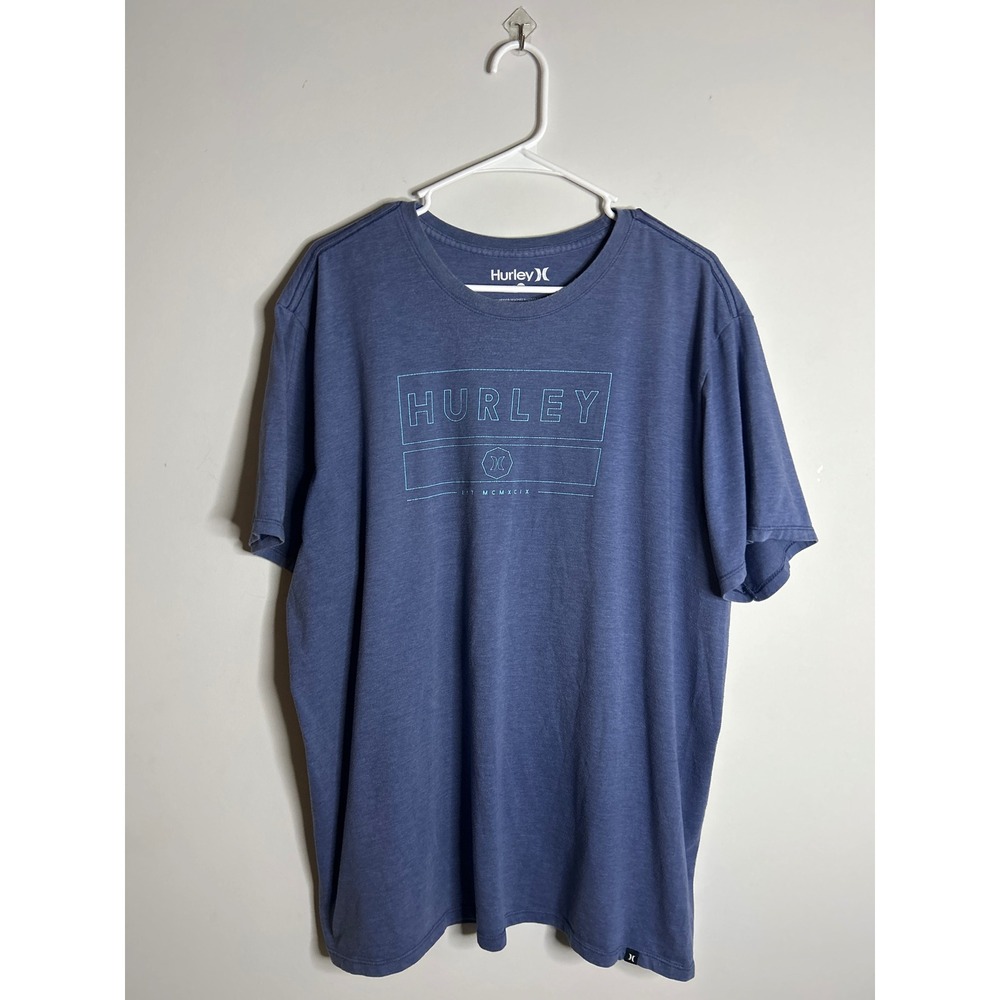 Hurley Blue Graphic T-Shirt Mens Size XXL